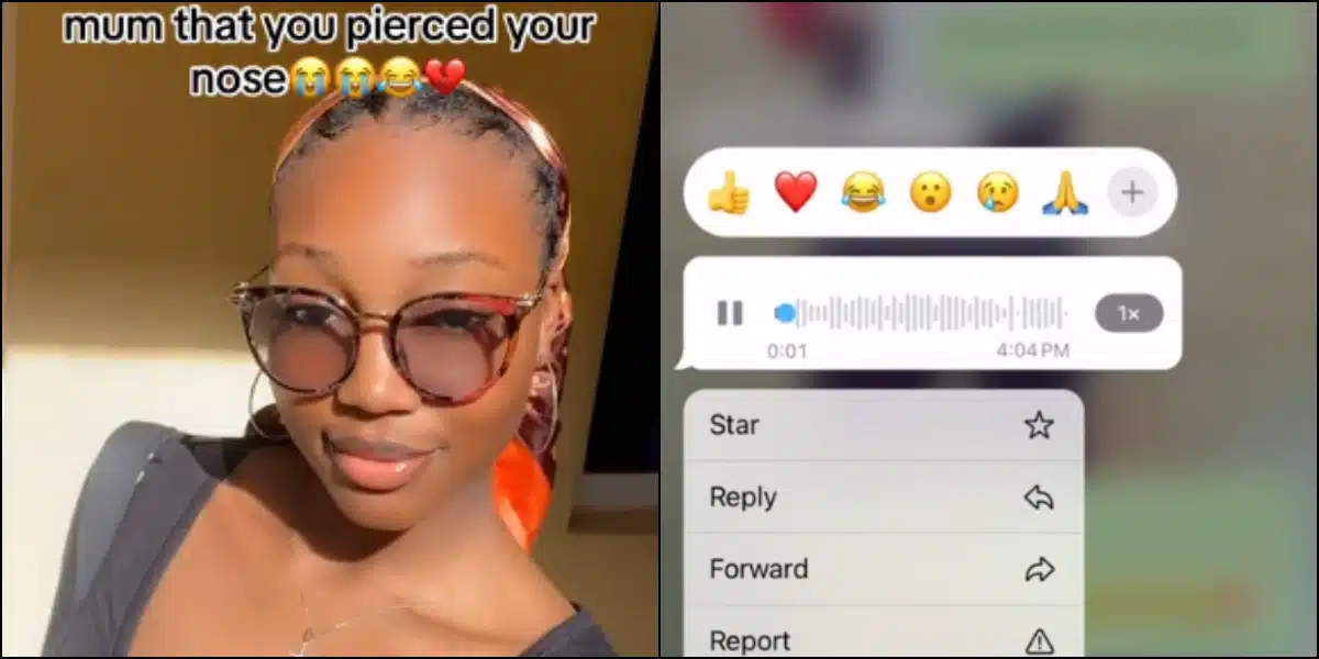 lady mother nose piercing pierced