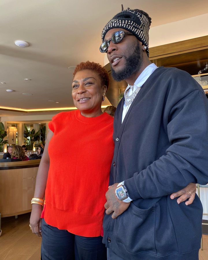 Burna Boy and his mother, Bose Ogulu 