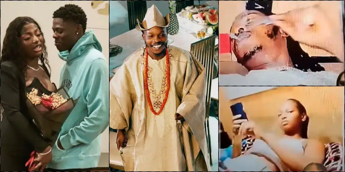 Throwback video shows Mohbad's wife, Wunmi and Naira Marley on same bed