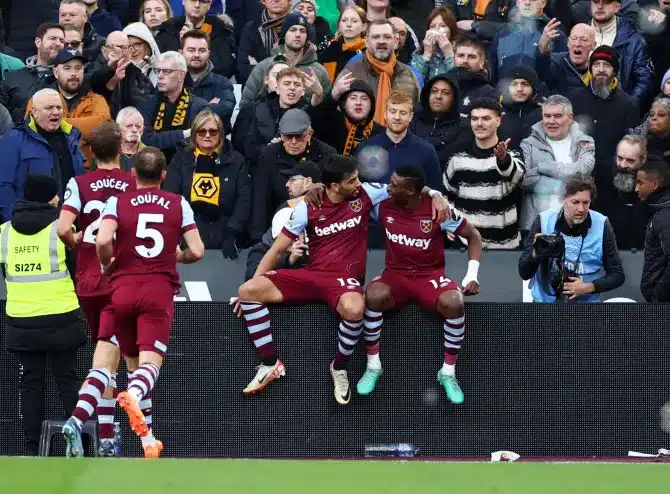 EPL: Mohammed Kudus brace inspires West Ham's 3-0 win over Wolves