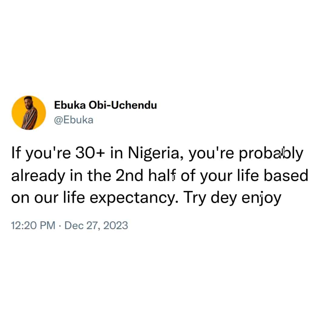 Ebuka Uchendu 30+ Nigerians