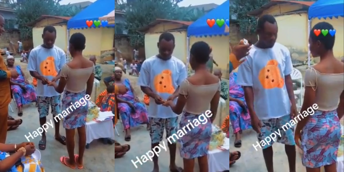 Check out simple wedding that set internet abuzz