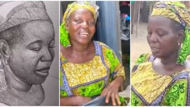 "She even wanted to pay for it" - Orange seller overjoyed after artist gifts her free artwork