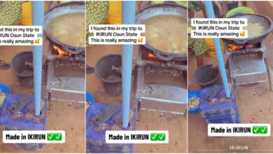 "How do you do It?" - Nigerian woman stuns many as she uses her power bank to cook