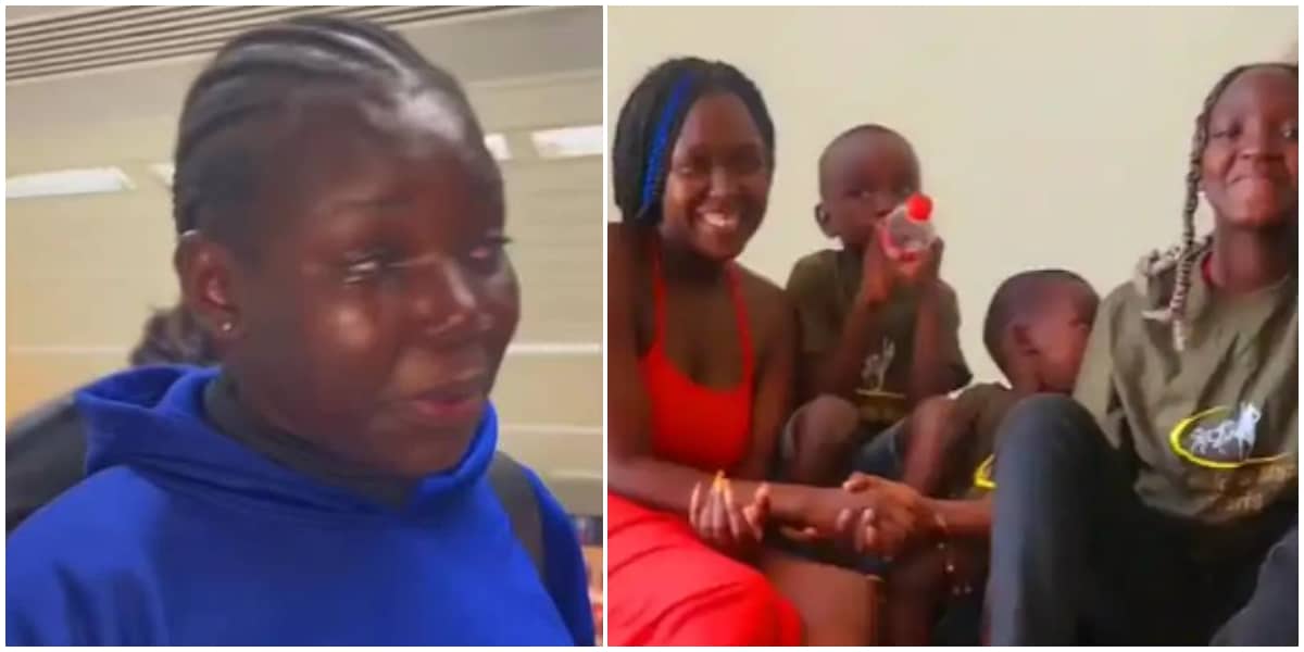 "Stay with your kids" -Viral nanny, Rosie shows off her children for the first time