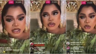 "I'll break your phone, if you block my way at events,” - Bobrisky reacts to video fighting lady at Mercy Aigbe’s movie premiere