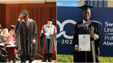 Nigerian man celebrates outstanding results from UK University