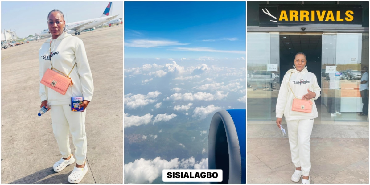 'Agbo' herbs seller over the moon as she boards plane for the first time
