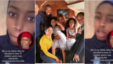 Ned Nwoko’s daughter mocks father for dealing with paying bills for 21 children