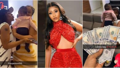 Mercy Eke gifts Frodd's daughter $1000 as she visits for the first time