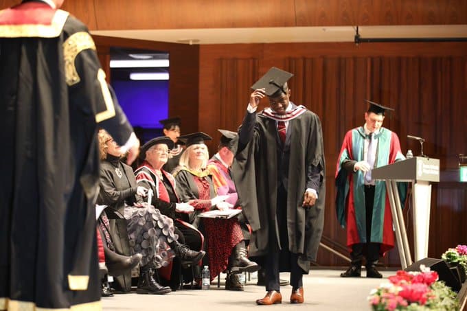 Nigerian man celebrates outstanding results from UK University