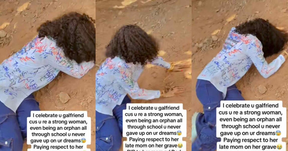 Graduates orphan parents graves