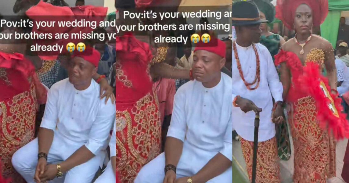 Brother tears sister's traditional wedding