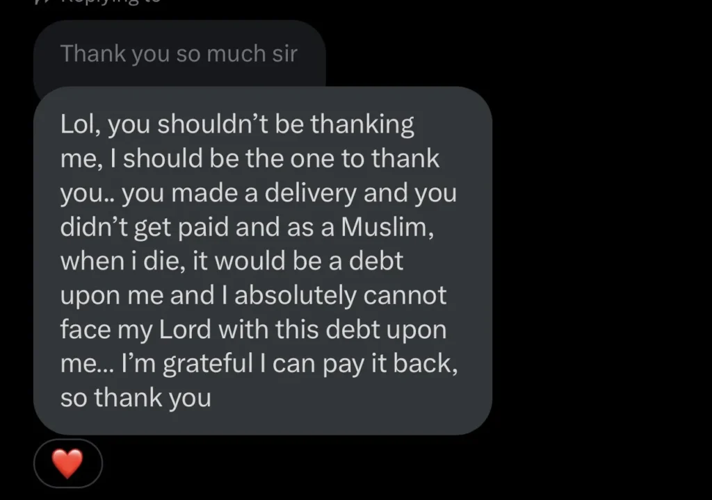 Business woman expresses gratitude as man repays her for transaction he made in 2021 which was mistakenly reverted to his account 