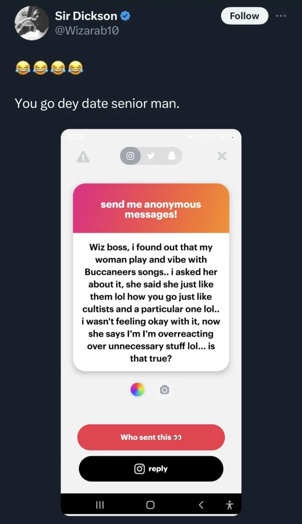 “Your babe na senior man” — Reactions as man cries out over his babe vibing to confraternity songs