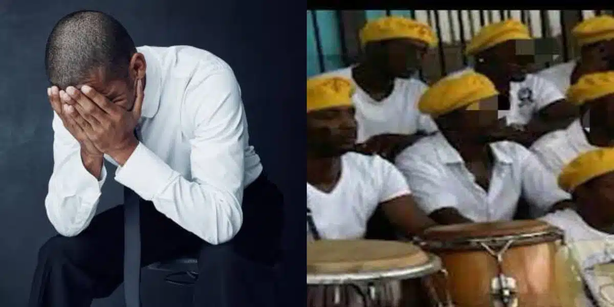 “Your babe na senior man” — Reactions as man cries out over his babe vibing to confraternity songs