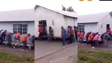 Church members lifts church away from pastor’s home after his wife refused to serve them tea