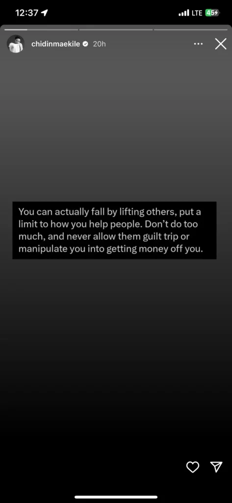 “You can actually fall by lifting others” — Chidinma Ekile tells givers association of Nigeria