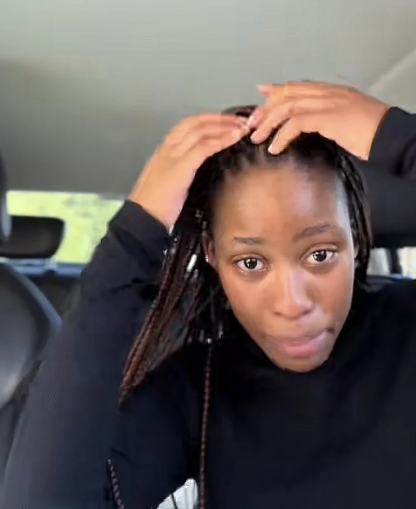 Young girl heartbroken as her new braids fails to make her look like a ‘baddie’
