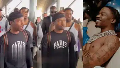 “Make e better hold him chain well” — Nigerians tell Roddy Ricch as he touches down Nigeria looking shocked
