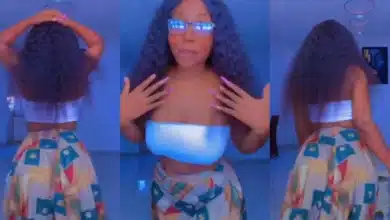 “This one na Christian thirst trap” — Netizens react as lady shakes her backside provocatively to gospel song