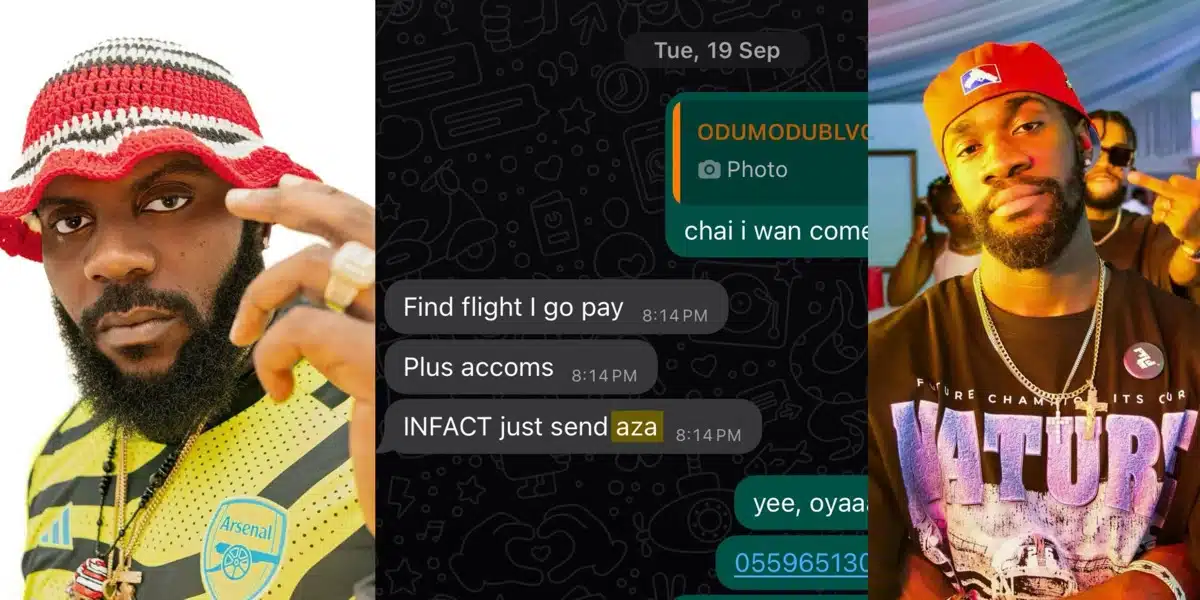 Moments after Odumodu Blvck claims he spends on his guys, Smada comes out with receipts