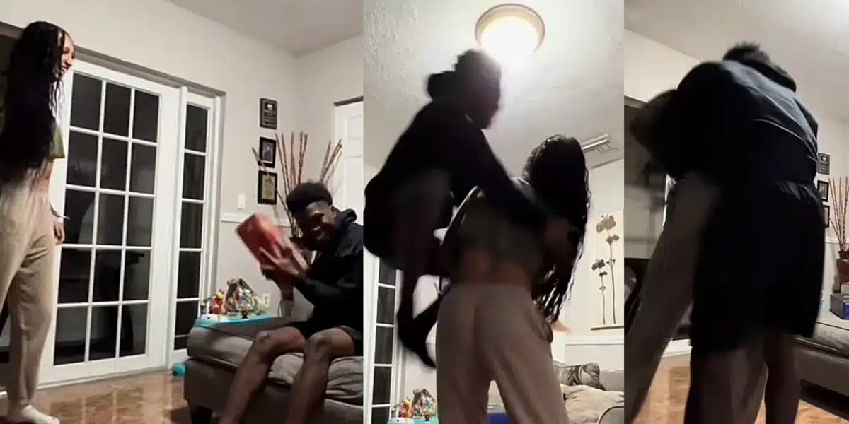 “This is priceless” — Reactions as lady gets her boyfriend a PS 5 for Christmas