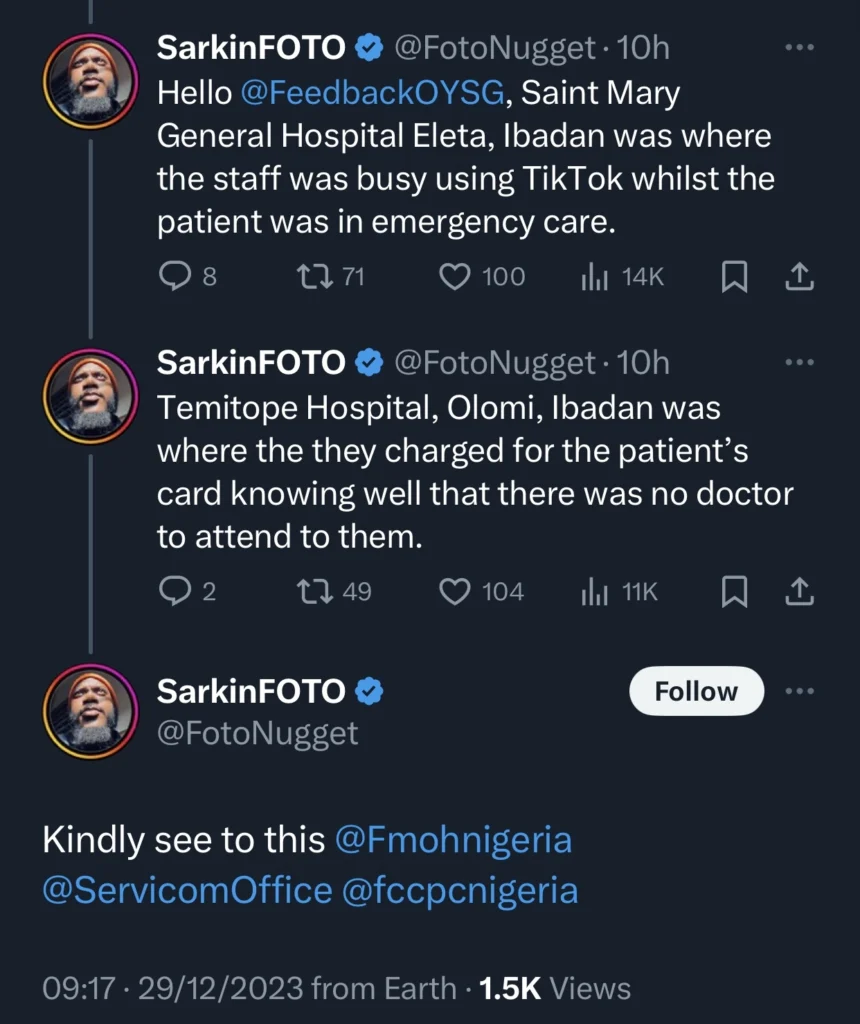 Man calls out hospital staff for doing TikTok videos while patient was having an emergency 