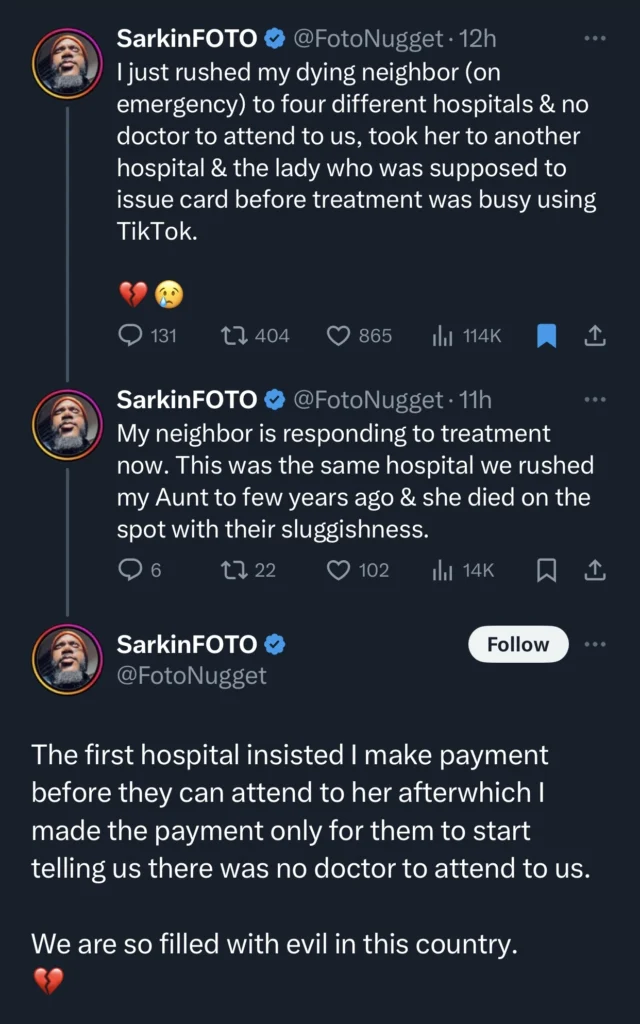 Man calls out hospital staff for doing TikTok videos while patient was having an emergency 