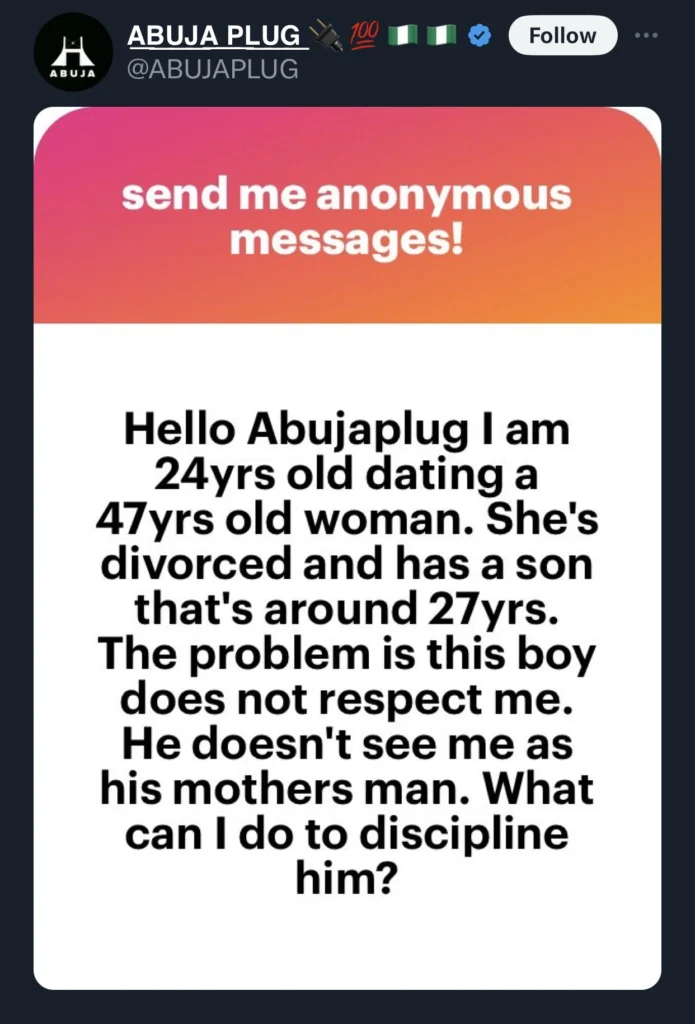 24 year old man cries out as the 27 year old son of his girlfriend refuses to respect him