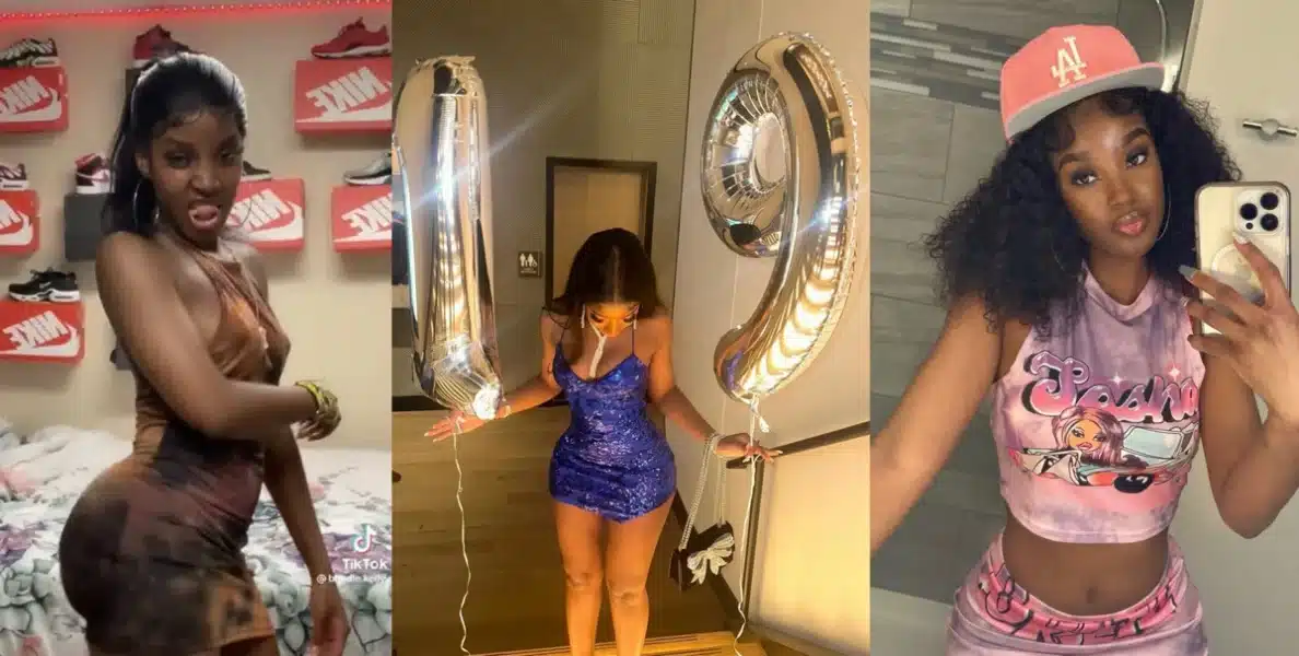 “Nigerian men are going to jail” — Reactions as viral Tiktok sensation, Bhadie Kelly just clocks 19