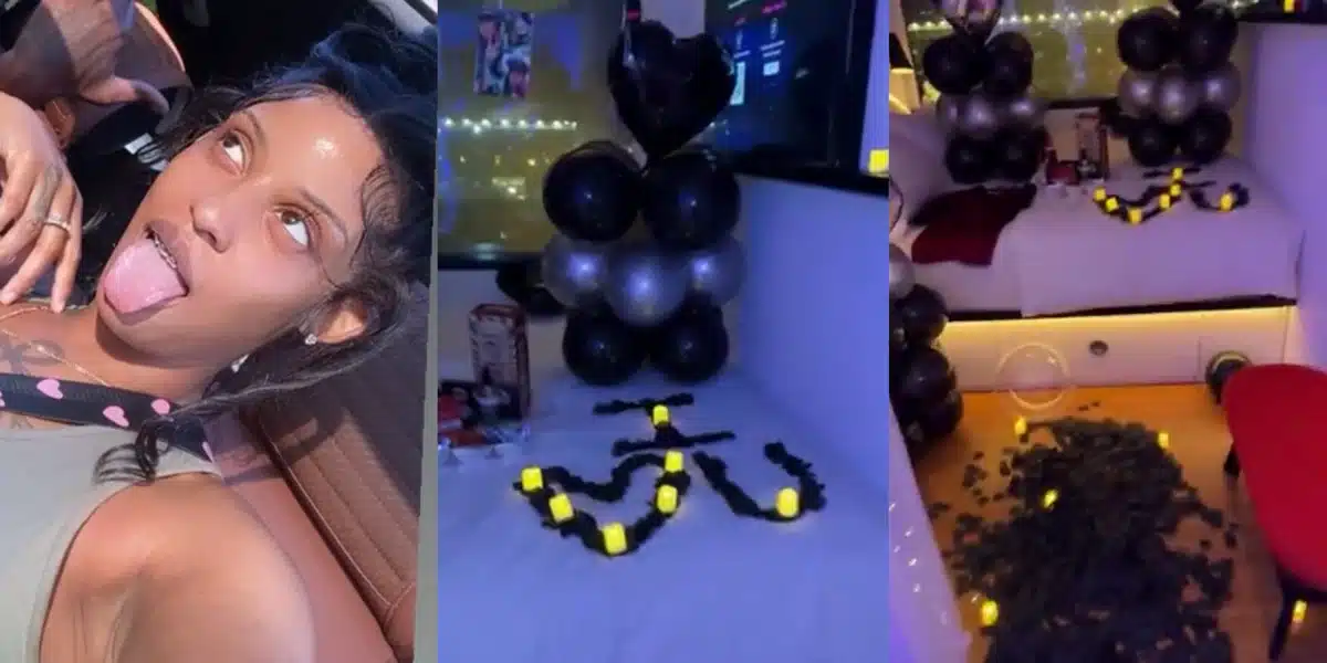 “No man wants this” — Reactions as woman laments her ex-boyfriend’s ingratitude after decorating room for him