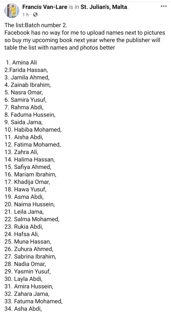 70 year old man celebrates birthday by releasing the names of all 219 women he has had sex with 