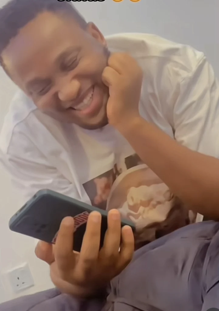 “My prayer point” — Reactions as wife shares how her husband reacts each time she posts him online 