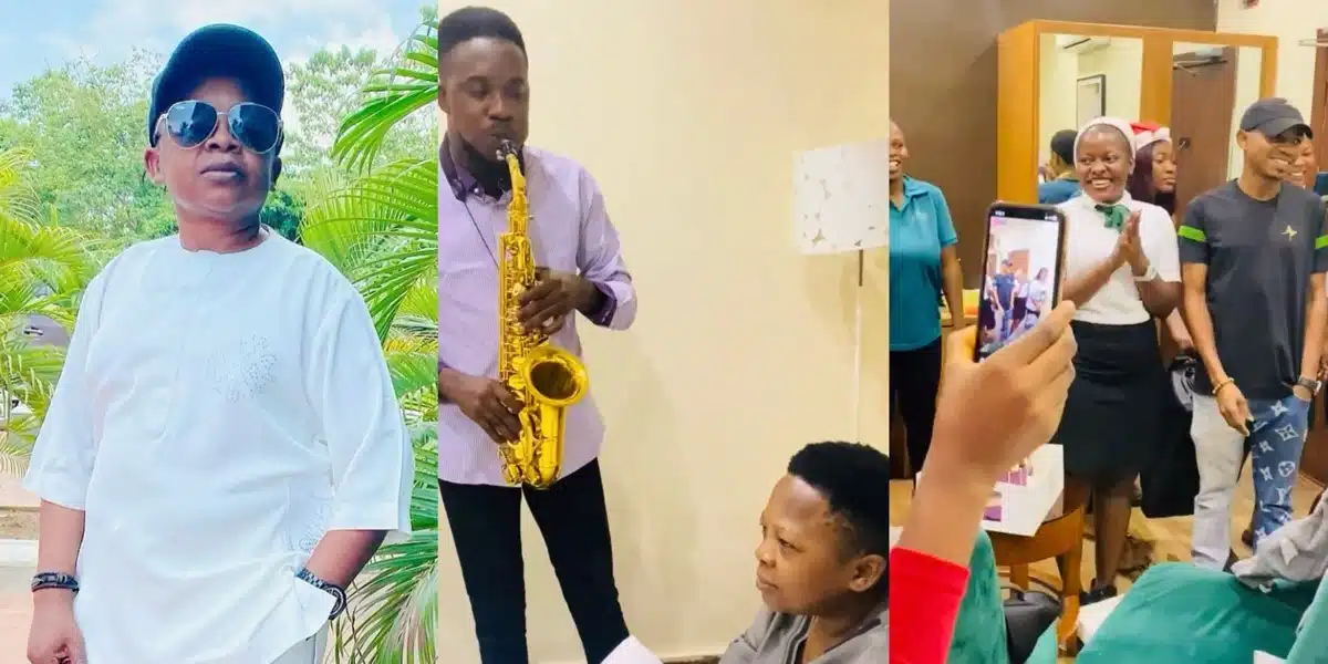 Nigerian actor, Chinedu Ikedieze gets beautiful surprise as he marks 46th birthday