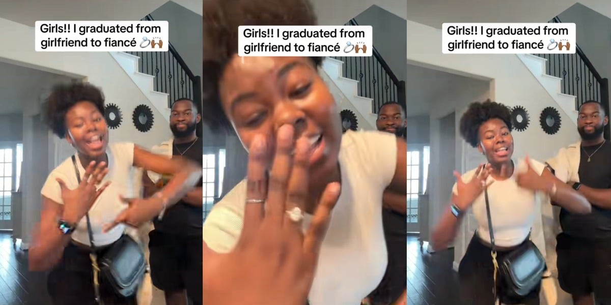 "Congratulations, Class of 2023" - Lady sets TikTok on fire with dance, shows off ring as she graduates from girlfriend to fiancee