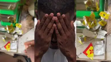 "I dey chop rice, dey chop Maggie" - Man expresses shock as girlfriend cooks 8 cups of rice with 12 cubes of Maggie