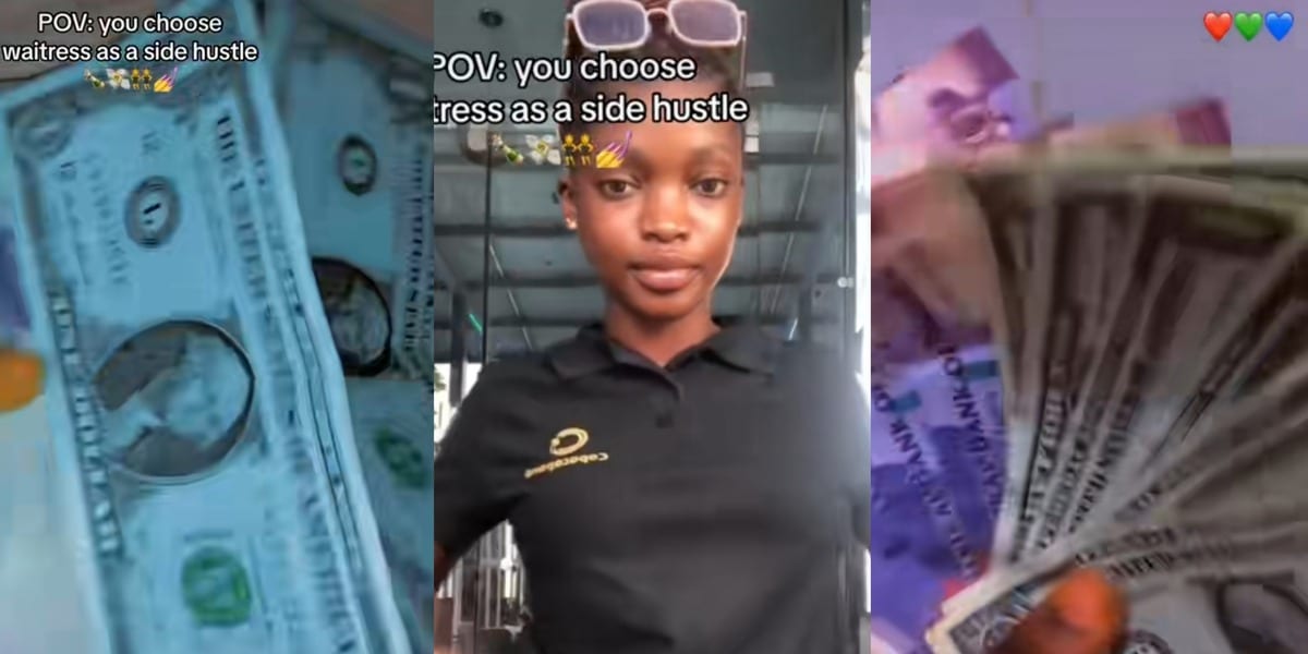 "Are you sure money can’t buy happiness?" - Waitress causes stir as she flaunts dollars with a thought-provoking message