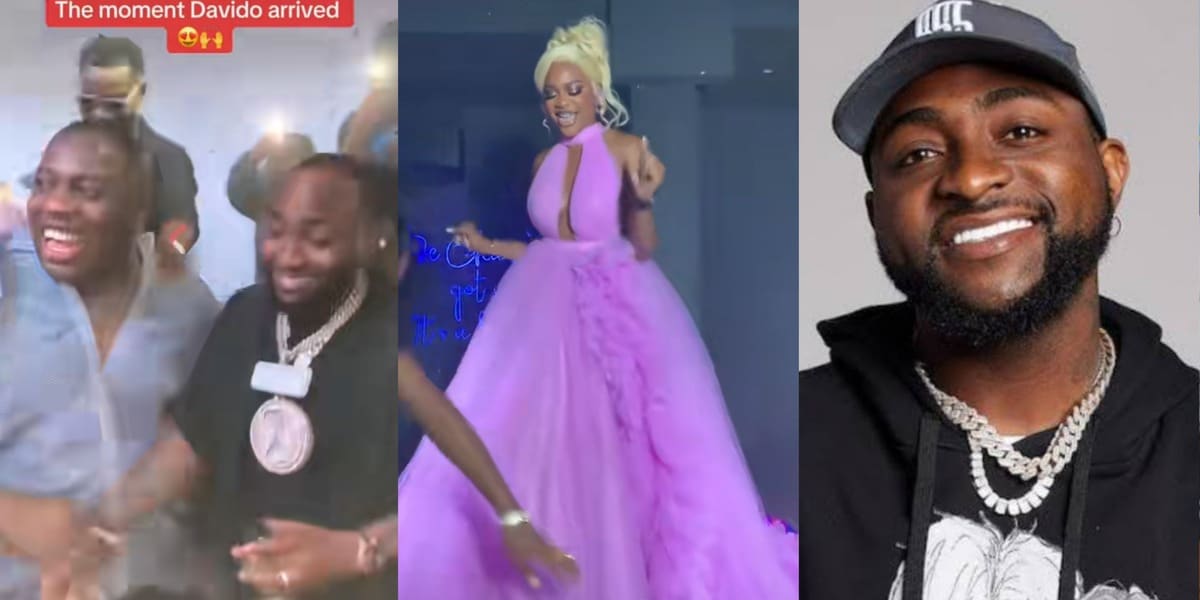 "Baddest, so humble" ‎- Davido and Israel DMW spotted at Tiktoker Purplespeedy's birthday party