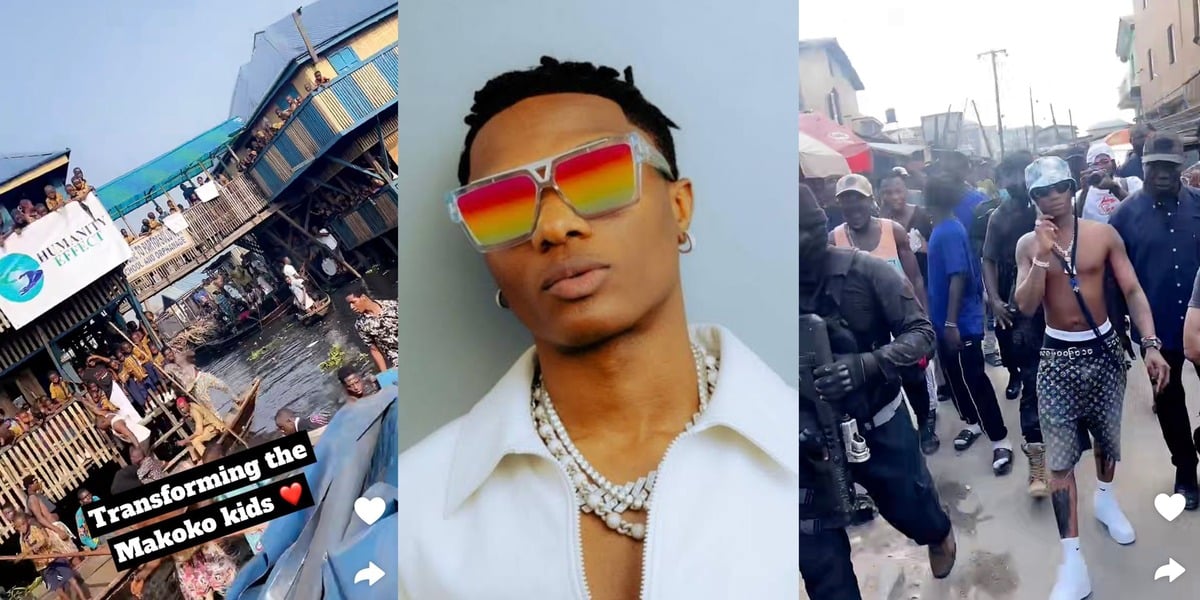 Wizkid visits Surulere, Makoko to distribute ₦100 million to kids for Christmas