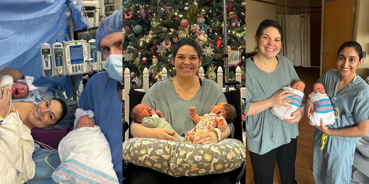 32-year-old Alabama woman defies odds as she welcomes twin girls, each born in separate uteruses
