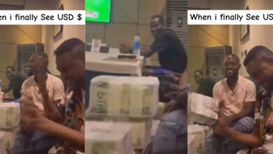 "You're very stupid; I'm suffering because of you" – Man rains curses on ₦1 million cash due to stress of obtaining it