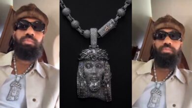Burna Boy reportedly gifts Phyno multi-million naira Jesus-themed pendant