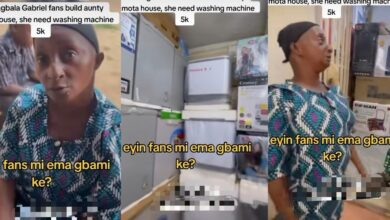 "She fit buy Nigeria 1k" - Shock as Aunty Ramota negotiates ₦95k washing machine price, offers to pay ₦5k
