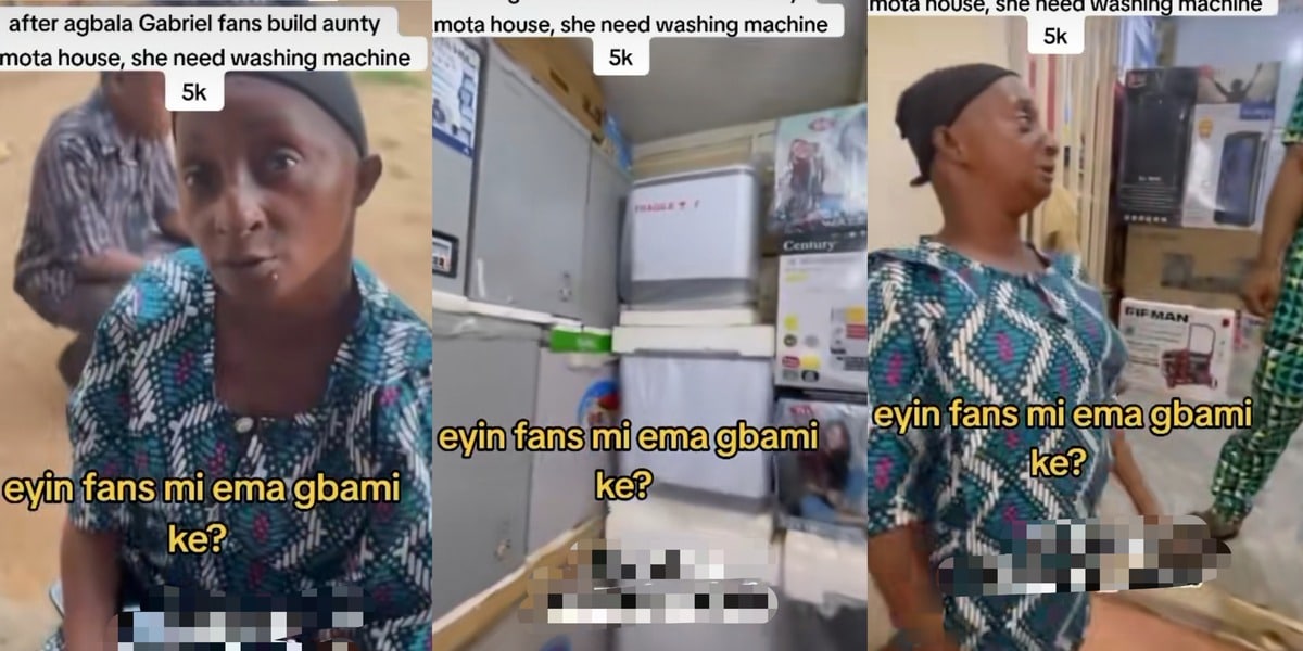 "She fit buy Nigeria 1k" - Shock as Aunty Ramota negotiates ₦95k washing machine price, offers to pay ₦5k