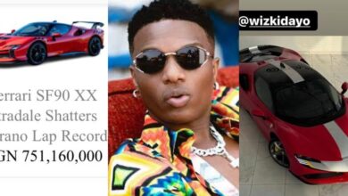 "Ola of Lagos reap am" - Nigerian man exposes real price of Ferrari SF90 bought by Wizkid for ₦1.4 billion