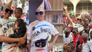 Nancy Isime keeps to her birthday tradition for the 11th straight year as she celebrates with kids, donates library to school