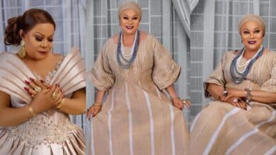 “A King was born” – Sola Sobowale shares stunning photo as she celebrates 60th birthday