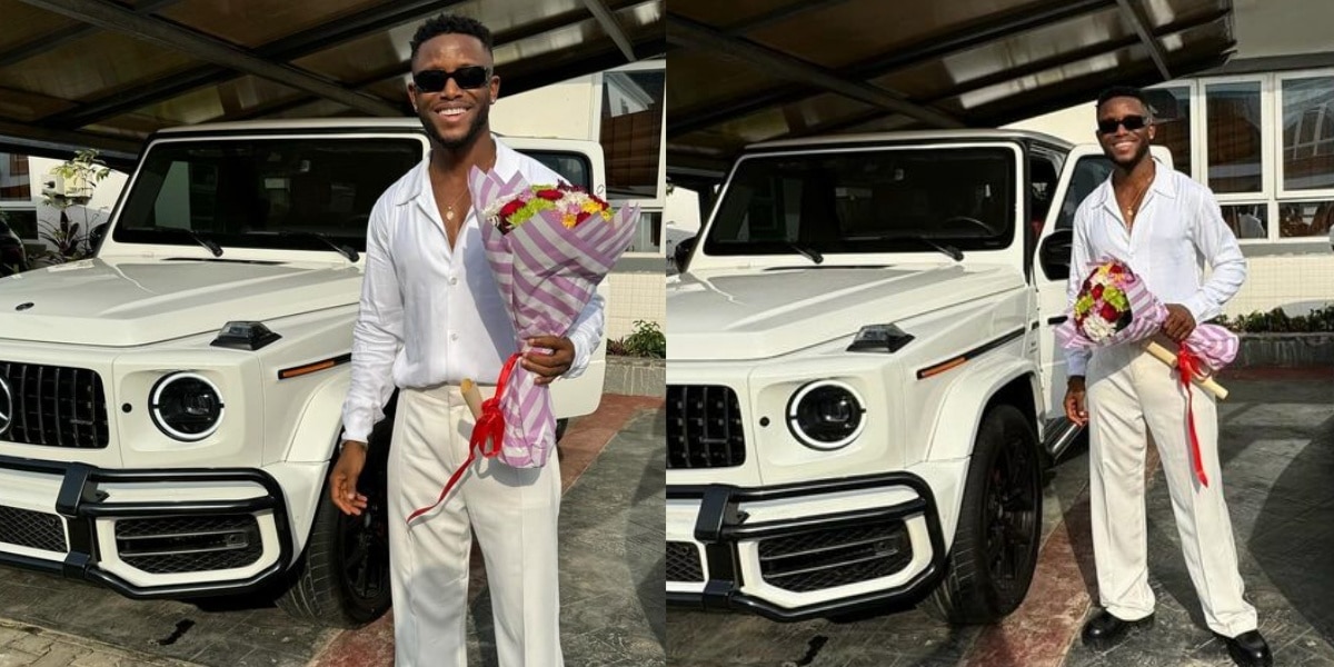 "Santa came baring keys" – Chike splashes millions of naira on brand new G-wagon