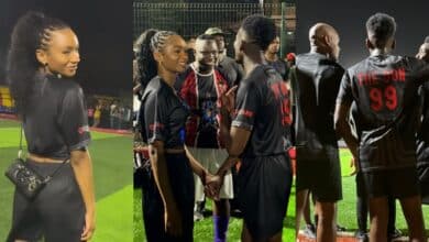 Temi Otedola shares moment as Mr Eazi host colleagues to a charity football tournament in Ghana